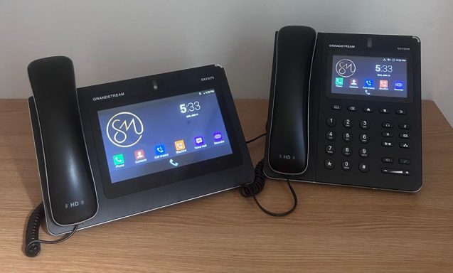 Grandstream Phone With Custom Wallpaper