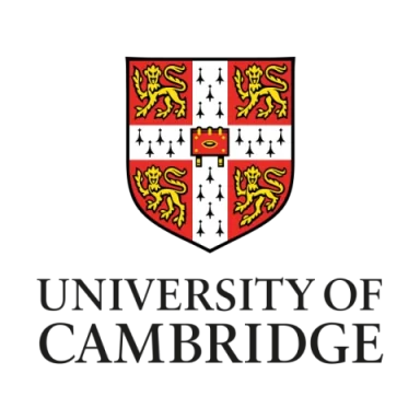 University of Cambridge logo featuring a shield with lions and a crown.