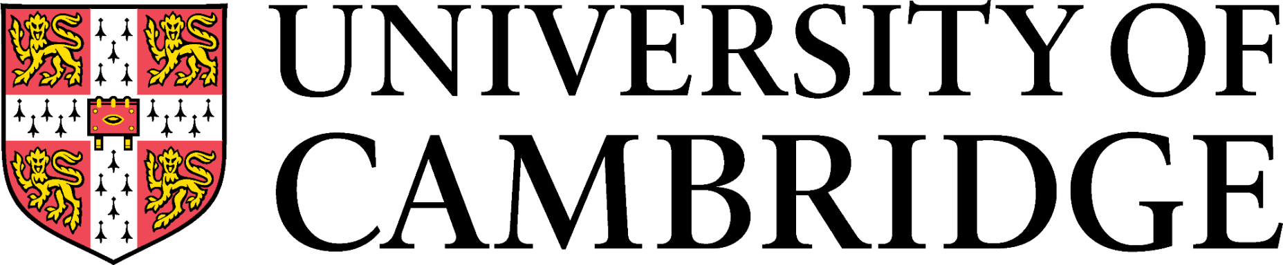 University of Cambridge logo featuring a shield and cross design.